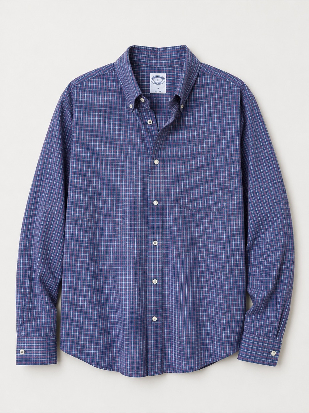 Brooks Brothers Est. 1818 Plaid Button Down Shirt Men’s Large Preppy Office